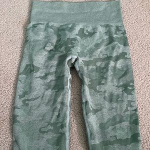 green camo leggings